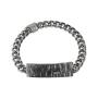 Bracciale Uomo Targa Martellata